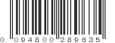 UPC 094800289635