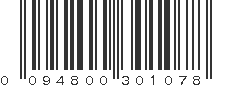 UPC 094800301078