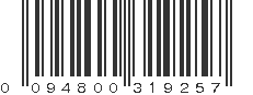 UPC 094800319257