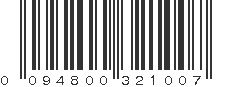 UPC 094800321007