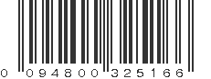 UPC 094800325166