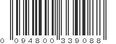 UPC 094800339088