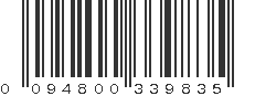 UPC 094800339835