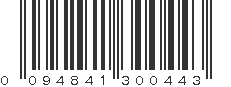 UPC 094841300443