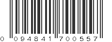 UPC 094841700557