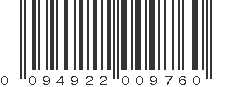 UPC 094922009760