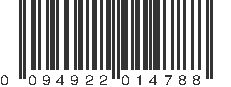 UPC 094922014788