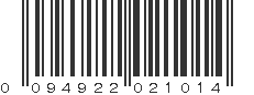 UPC 094922021014