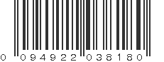 UPC 094922038180