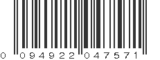 UPC 094922047571