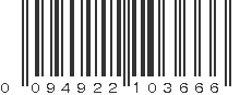 UPC 094922103666