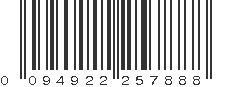 UPC 094922257888