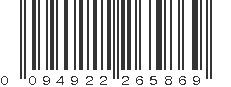 UPC 094922265869