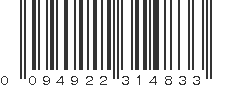 UPC 094922314833