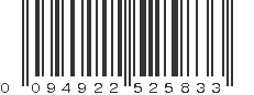 UPC 094922525833