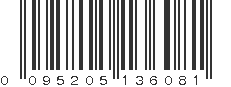 UPC 095205136081