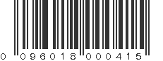 UPC 096018000415