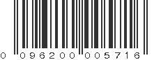 UPC 096200005716