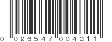 UPC 096547004311