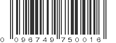 UPC 096749750016