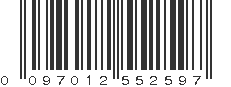 UPC 097012552597