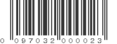 UPC 097032000023