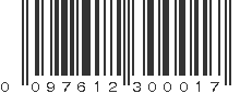 UPC 097612300017