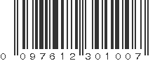 UPC 097612301007