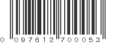 UPC 097612700053