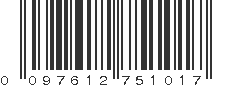 UPC 097612751017