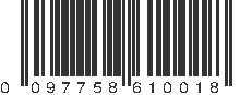 UPC 097758610018