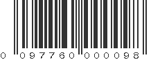 UPC 097760000098