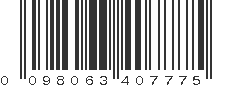 UPC 098063407775
