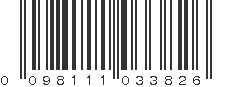 UPC 098111033826