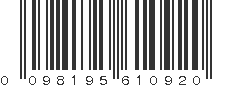 UPC 098195610920