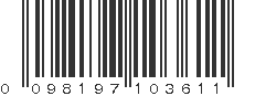 UPC 098197103611