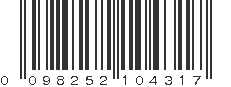 UPC 098252104317