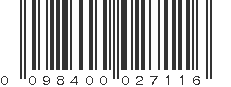 UPC 098400027116