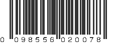 UPC 098556020078