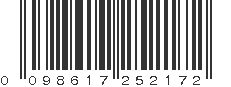 UPC 098617252172