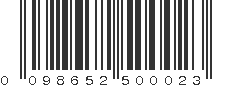 UPC 098652500023