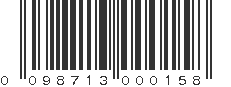 UPC 098713000158