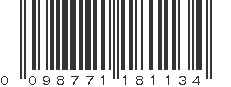 UPC 098771181134