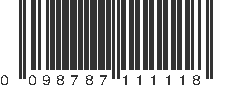 UPC 098787111118