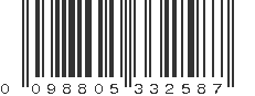 UPC 098805332587