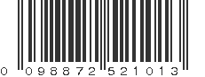 UPC 098872521013