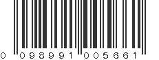 UPC 098991005661