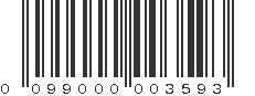 UPC 099000003593