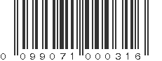 UPC 099071000316