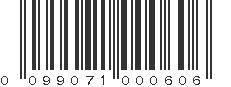 UPC 099071000606